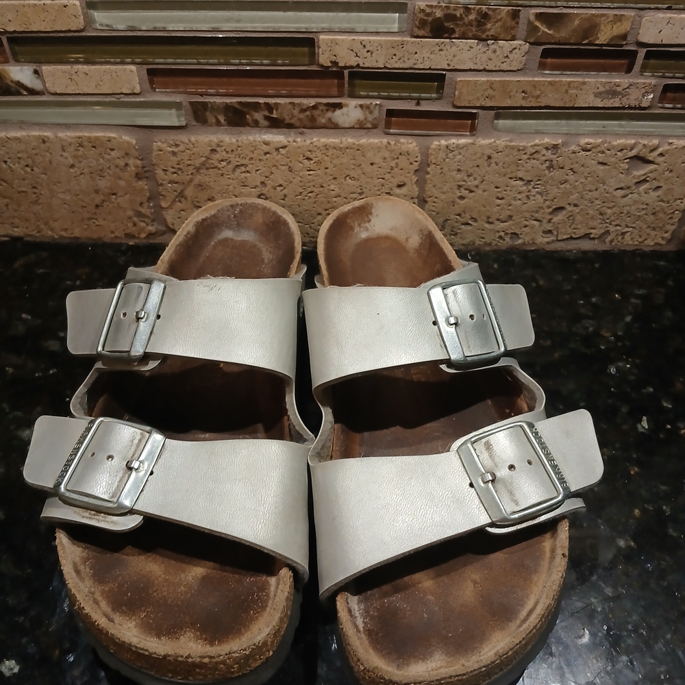 Birkenstock Silver Sandals